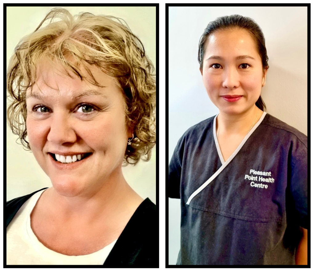 Photographs of Sarah Patrick and Caroline Gander, Nurse Practitioners at Point-Health
